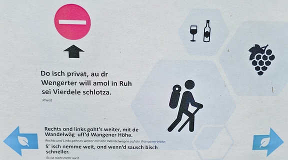 Schild mit Verhaltensregeln