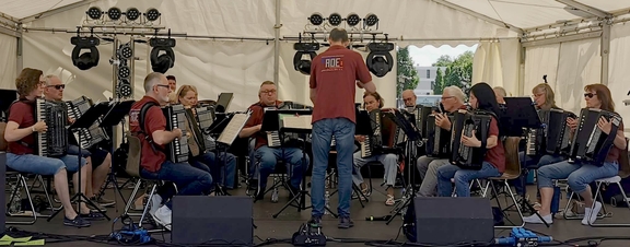 Orchester auf der Bühne